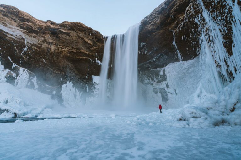 frozen waterfall
